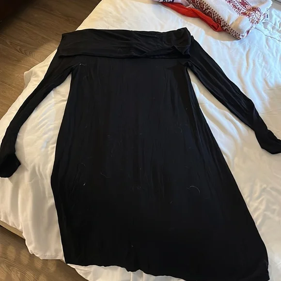 bcbg black off the shoulder dress BCBGMaxAzria | Dresses | Bcbg Max Azria Black Off Shoulder Sweater Dress Long Sleeve Knit Bodycon Size S